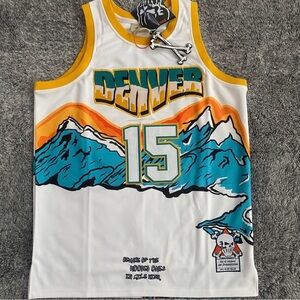 Men’s Graphic Basketball Jersey, Denver, Anthony, Size Medium, NWT